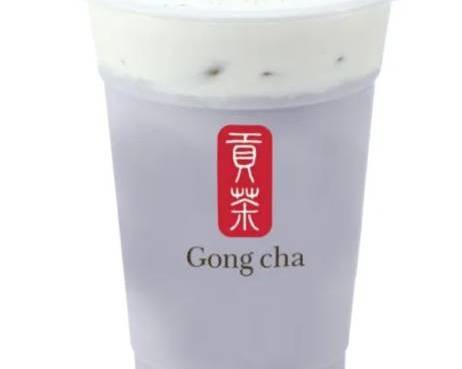 Milk Foam Taro Milk Tea