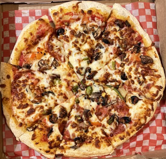 12" Medium Vegetarian Pizza