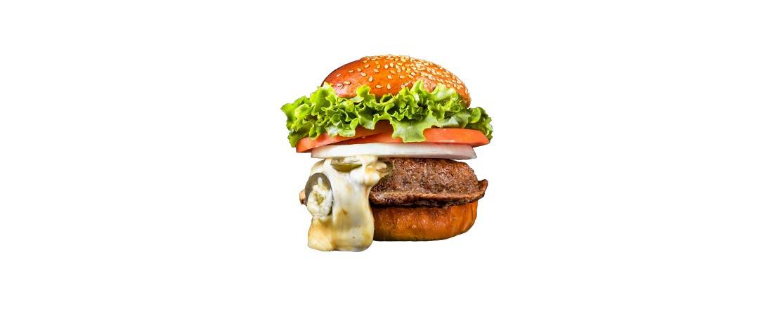 Juicy Lucy on Fire Burger Combo