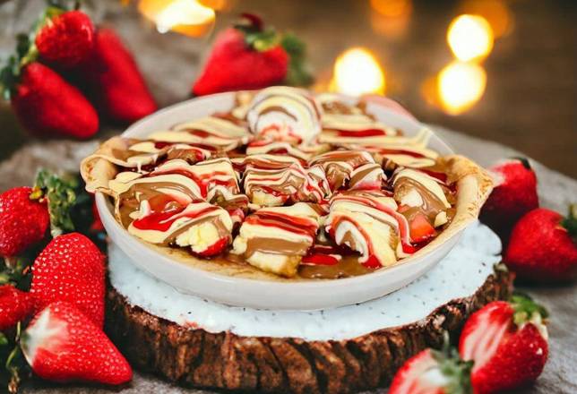 Strawberry cheesecake crepe