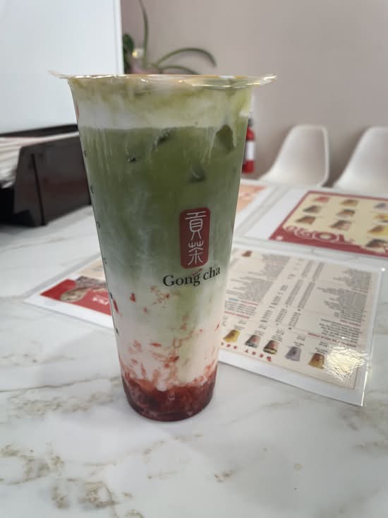 Strawberry Matcha Latte