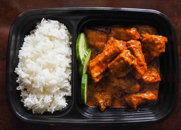 Beef Rendang on Rice
