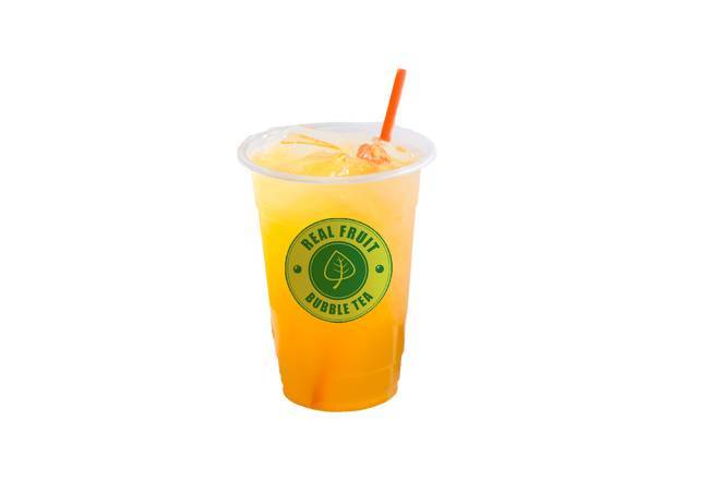 Large Cold Peach Green Tea / Grand Thé Vert Aux Pêches