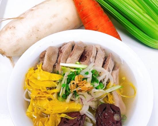 209. Duck, Blood Pudding, and Bamboo Shoot with Vermicelli Soup