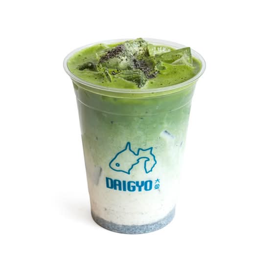 Black Sesame Matcha Latte