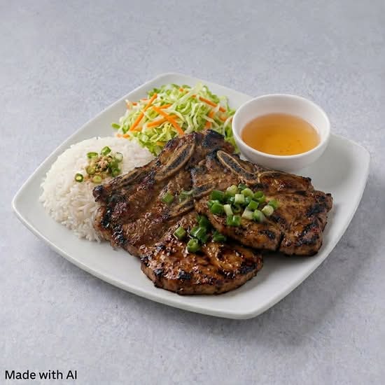 9. Pork Chops (Ga Nuong Hay Suon Nuong Khong)