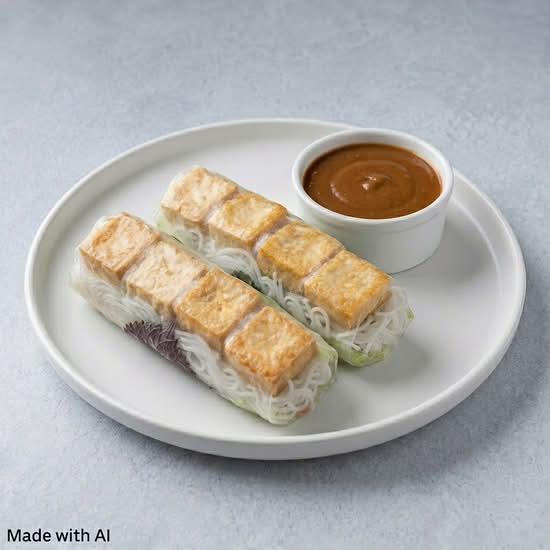 2. Vegetarian Salad Rolls (2 pcs) (Goi Cuon Chay)