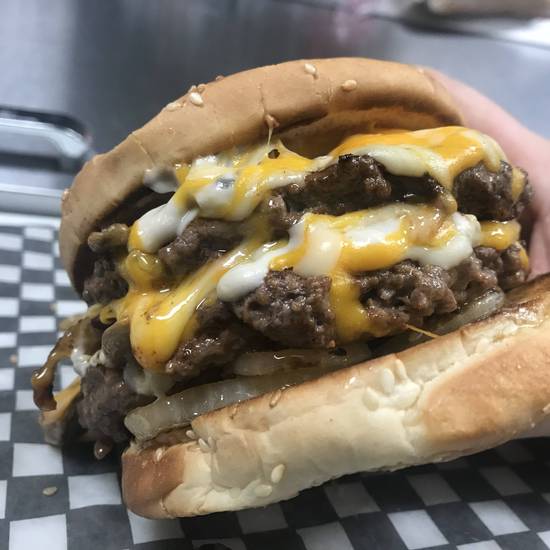 Extreme Cheezy Mushroom Burger