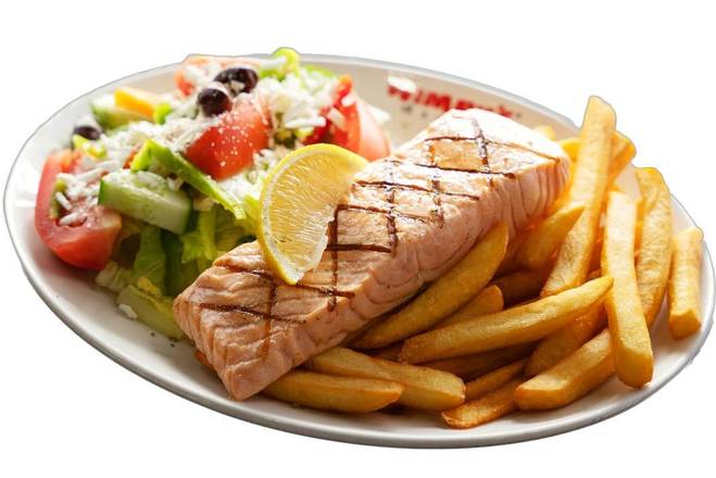 Grilled Salmon Dinner- 1220 Cals