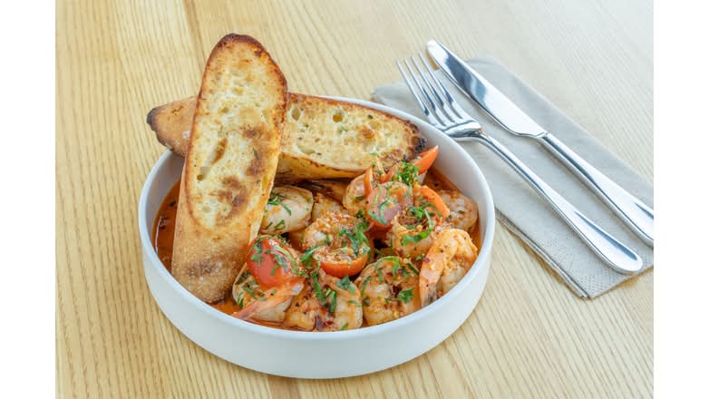 Calabrian Chili & Garlic Prawns