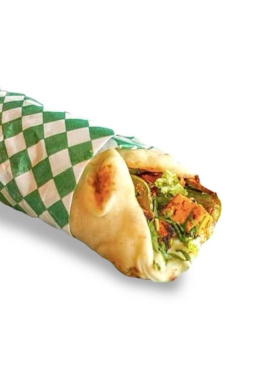 Paneer Tikka Naan Wrap