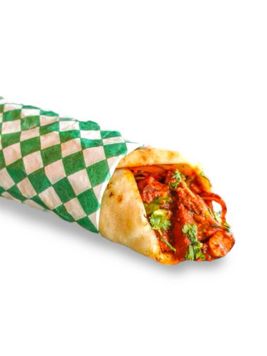Butter Chicken Naan Wrap