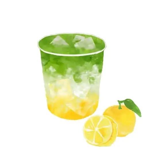Iced Matcha Yuzu Tonic