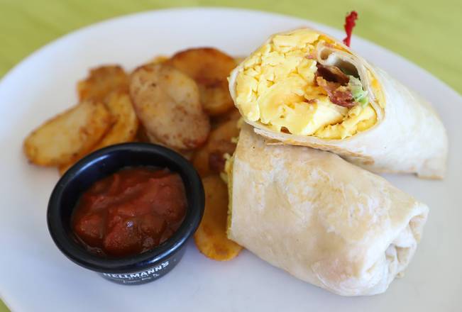 Cheesy Bacon Breakfast Burrito