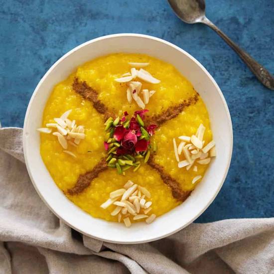 Shole Zard (Persian Saffron Rice Pudding)