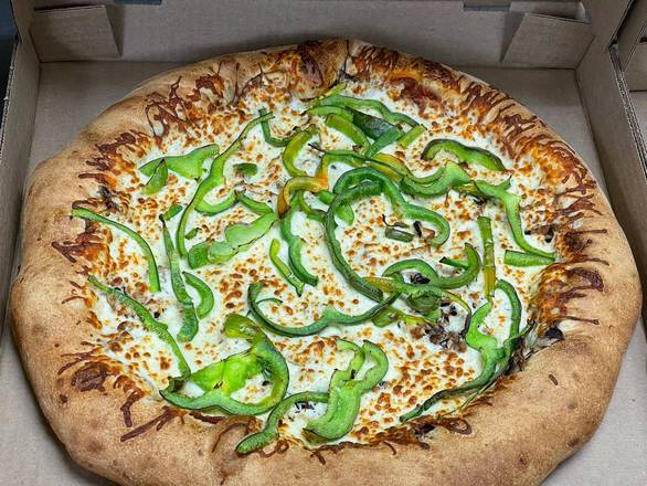 2 petites pizzas (12") 3 garnitures / 2 Small pizzas (12") 3 toppings.+8 ailes+1 frit+4 pepsi