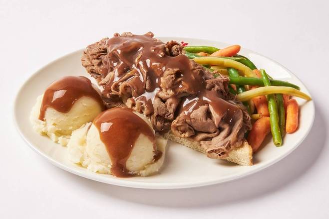 Hot Roast Beef Dinner- 950 Cals