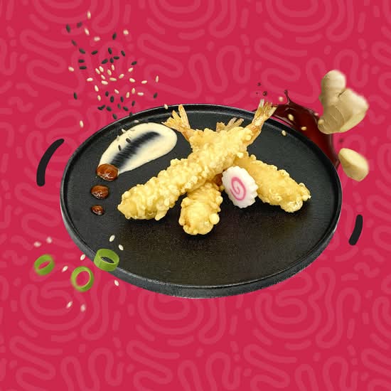 Crevettes tempura