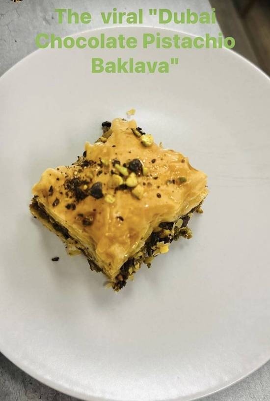 Dubai chocolate pistachio Baklava