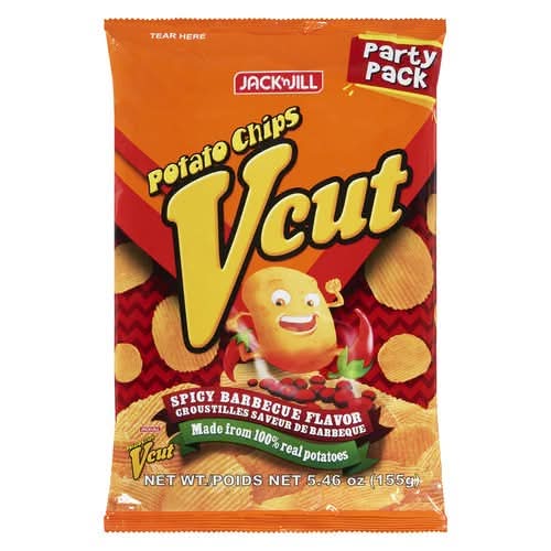 VCUT POTATO CHIPS BBQ - 155g