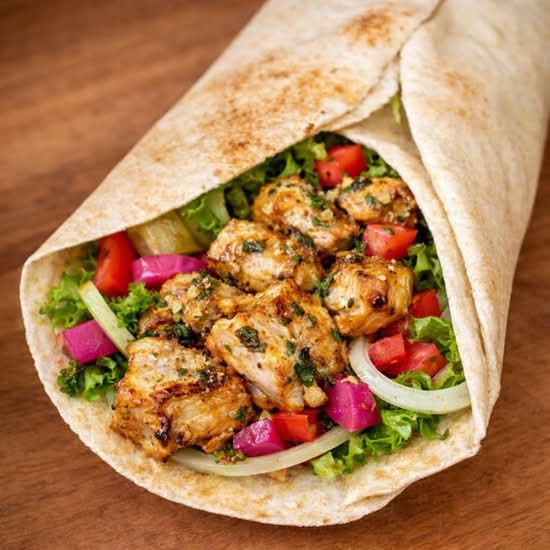 Pita brochette poulet / Chicken Skewer Pita