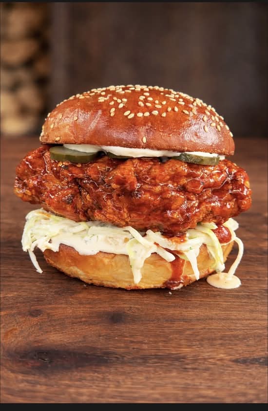 Nashville Hot Chicken Sandwich and Fries Boxes