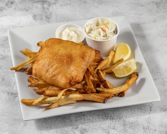 1 Pc Halibut Fish & Chips