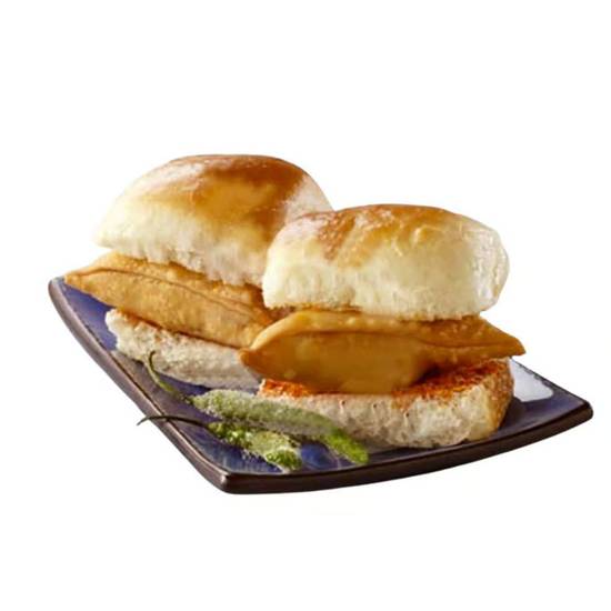 Chicken Samosa Sliders (2 pcs) and Fries