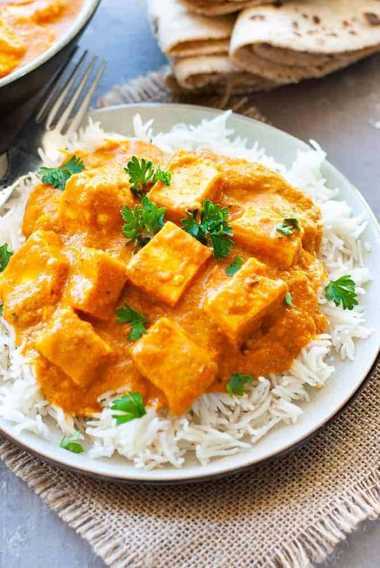 Paneer butter masala bowl (w/Rice)