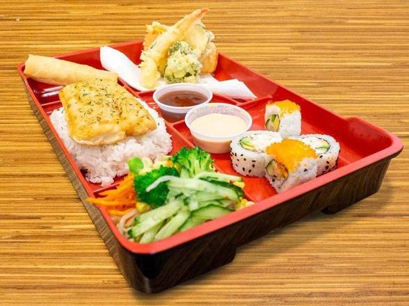 Salmon or Shrimp Bento