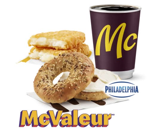 Trio McValeur bagel multi avec fromage à la crème [550.0 Cal]