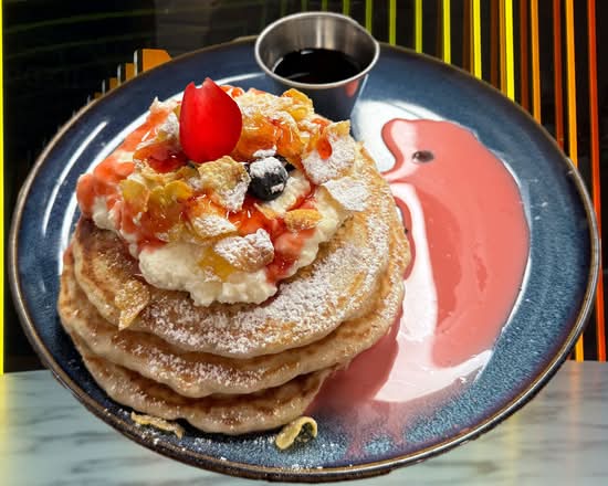Blueberry Oatmeal Pancakes