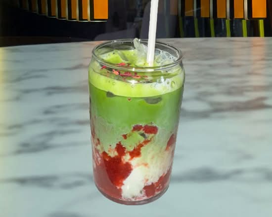 Strawberry Matcha Latte