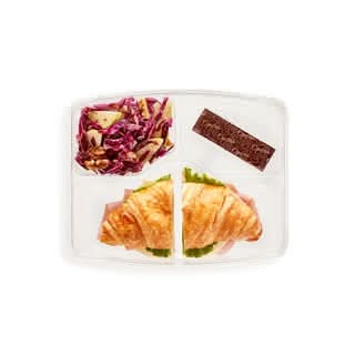Croissant jambon-fromage en coffret-repas / Ham and cheese croissant in a meal box