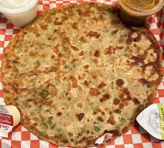 Ambarsaiya-Aloo Matar Pyaz parantha