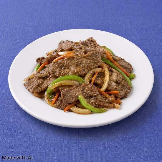 79. Sizzling Beef & Black Pepper Sauce