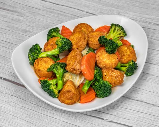 E3 Broccoli Tofu Stir Fry / RAU CAI XAO DAU HU
