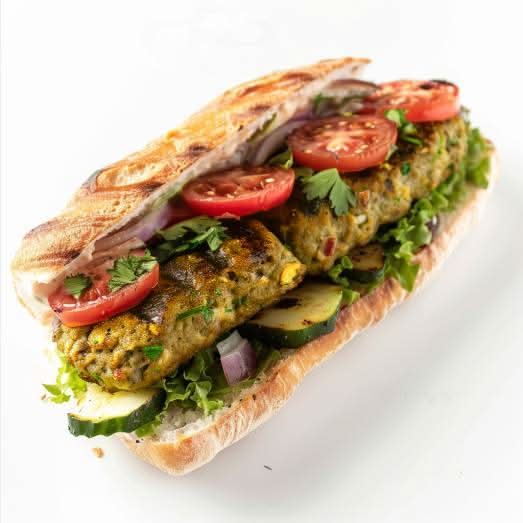 Kafta Chicken Baguette / / Baguette de Kafta Poulet