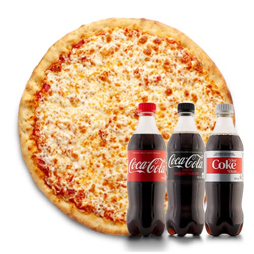 Pizza Solo (Grande) + 3 Bouteilles de Boisson Gazeuse