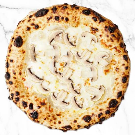 Truffle Mushroom Funghi Alfredo Pizza - Creamy White Pizza