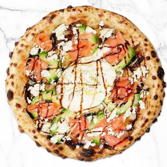 Tokyo Delizia-Tokyo Fusion Pizza – Teriyaki Burrata and Avocado Neapolitan Style