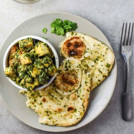 Spinach Paneer Kulcha