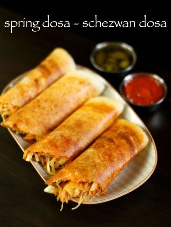 Schezwan Spring Dosa