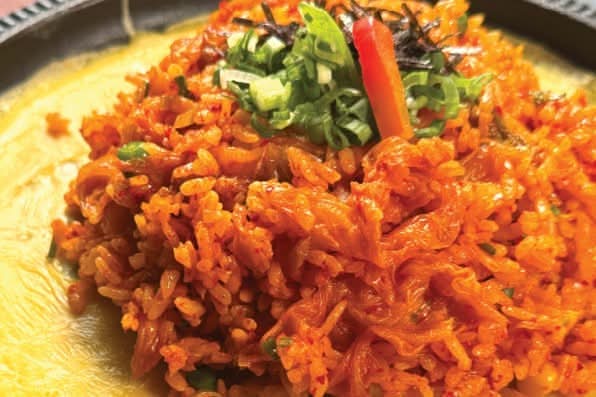 Kimchi Fried Rice w/ Beef & Fried Egg