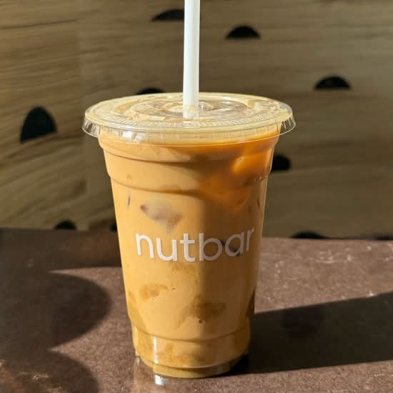 salted caramel iced latte