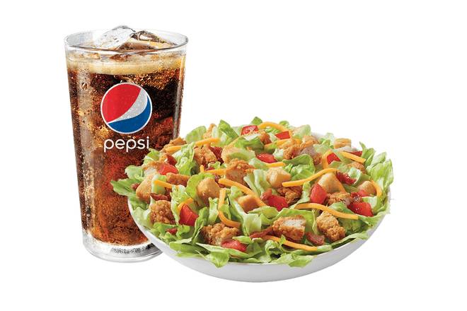 Crispy Chicken Strips Salad Bowl w/Drink