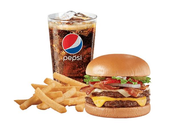 Bacon Two Cheese Deluxe Signature Stackburger™ Combo