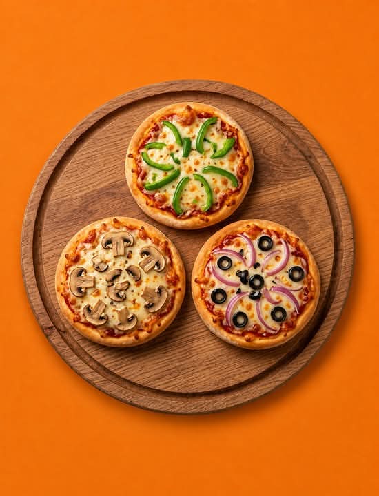 Mini Pizza with 3 Toppings