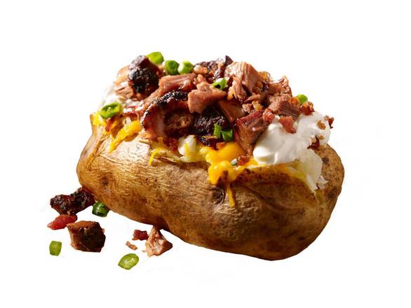 Sliced Brisket Baked Potato