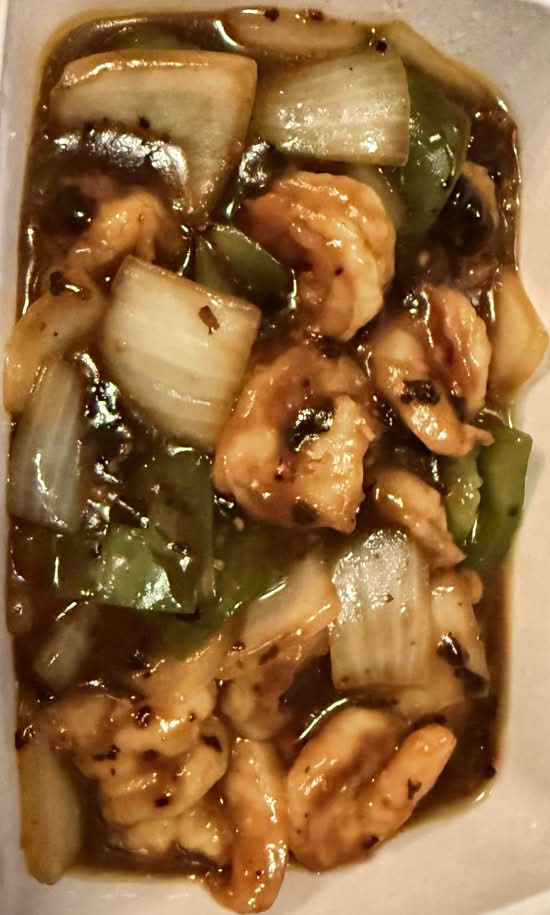 79. Crevettes Frites à la Sauce aux Fèves Noires / Pan-Fried Prawn with Black Bean Sauce 豉椒蝦球